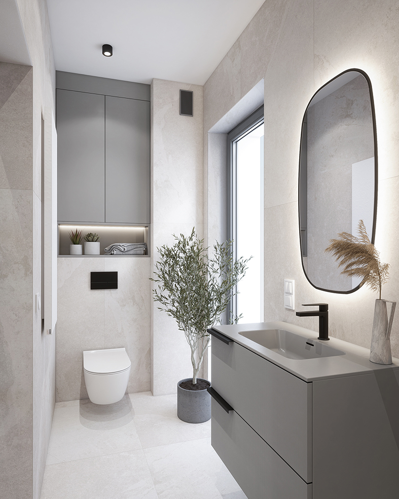 Sypialnia z łazienką